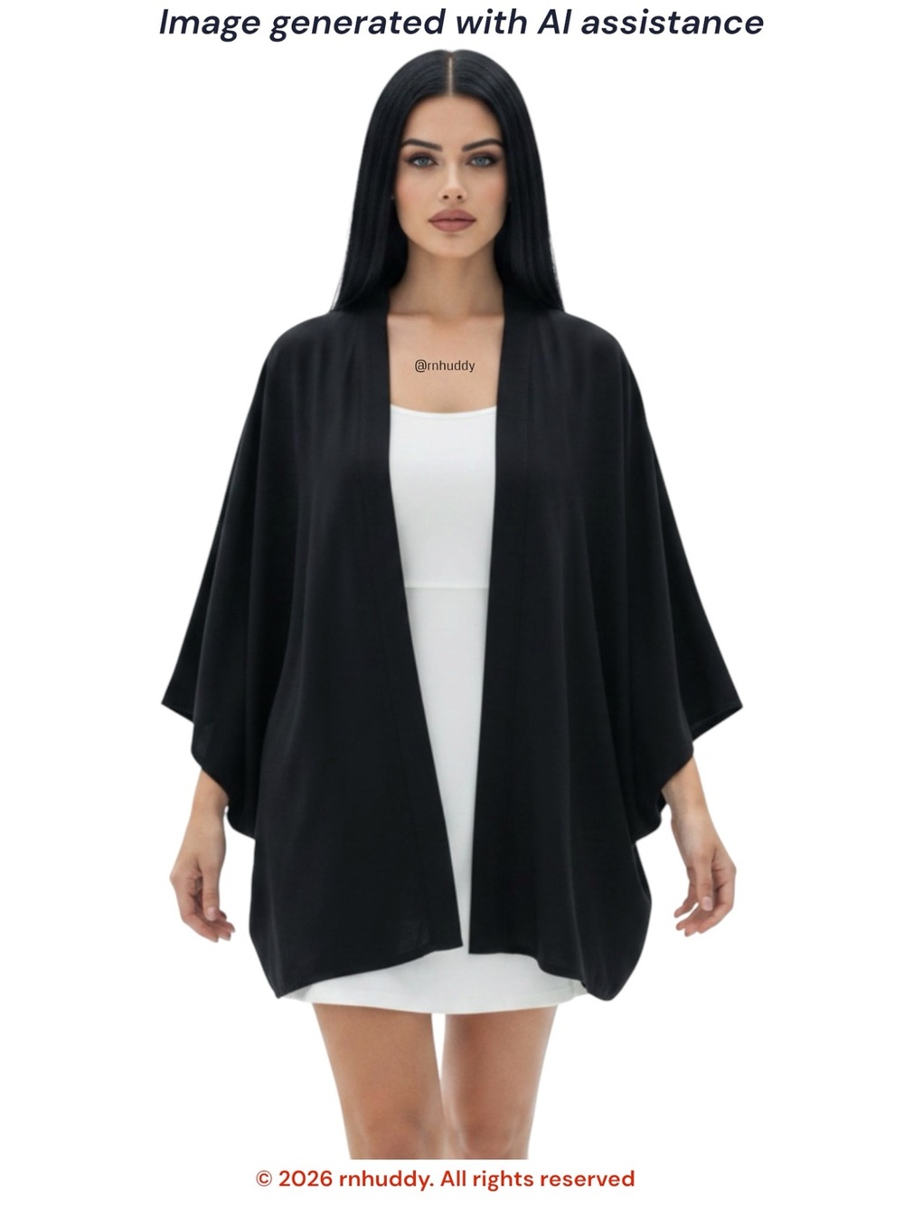 ASOS size 12 black wide arm cardigan